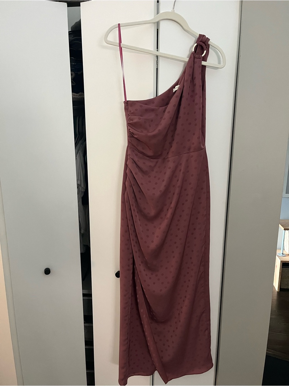 Favorite Daughter Singles Table Dress - Mauve polka dot size 4 - Picture 4 of 7